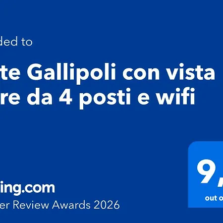 Con Vista Mare Da 4 Posti E Wifi * גאליפולי